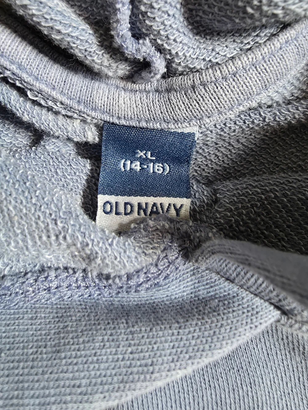 Old Navy Light Blue Hooded Pullover Sweatshirt